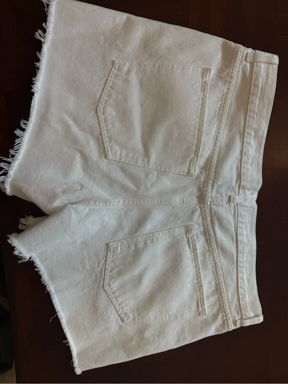 Madewell White Brynn Long Short